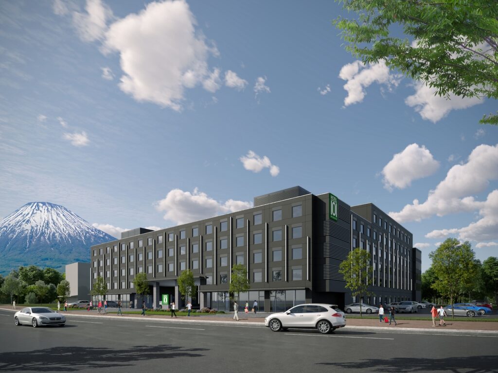H101-Niseko Hotel Facade (Spring, Day)
