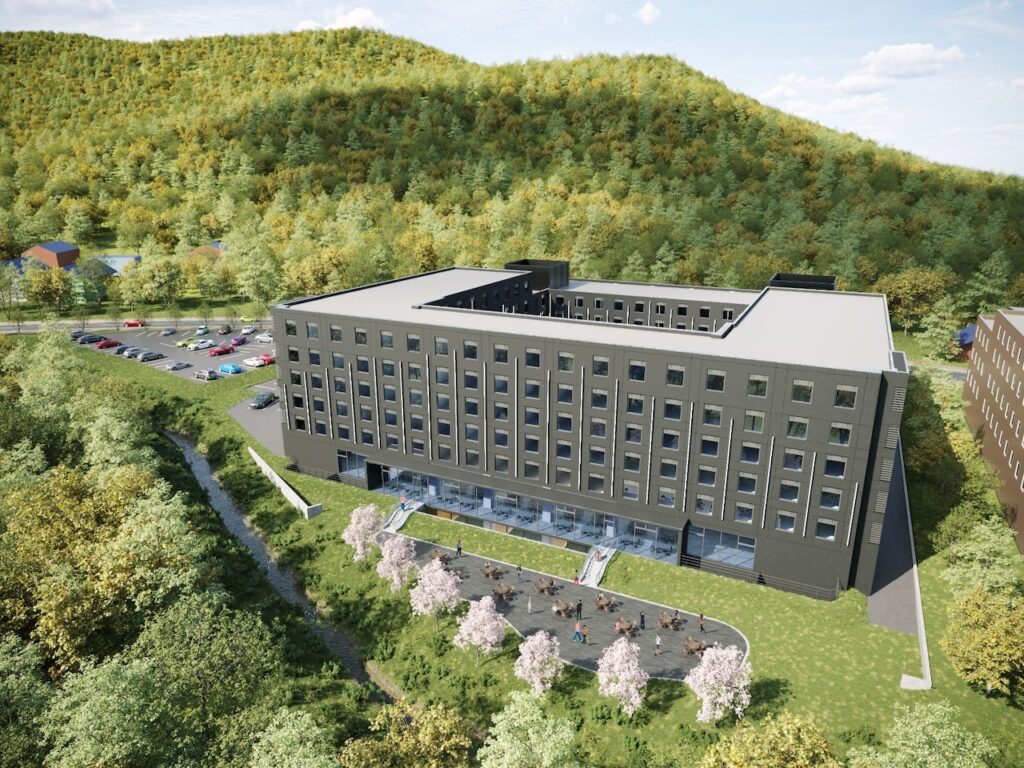 H101-Niseko Aerial View of Garden Restaurant