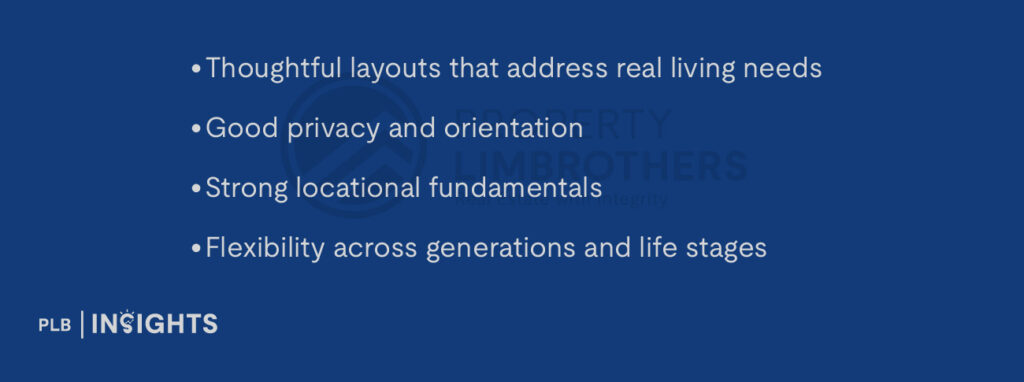 Thoughtful layouts that address real living needs
Good privacy and orientation
Strong locational fundamentals
Flexibility across generations and life stages